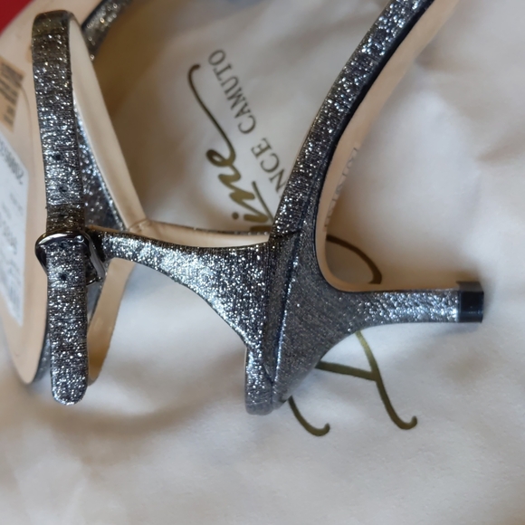 Vince Camuto Imagine Silver Sparkle Heels - Picture 5 of 6